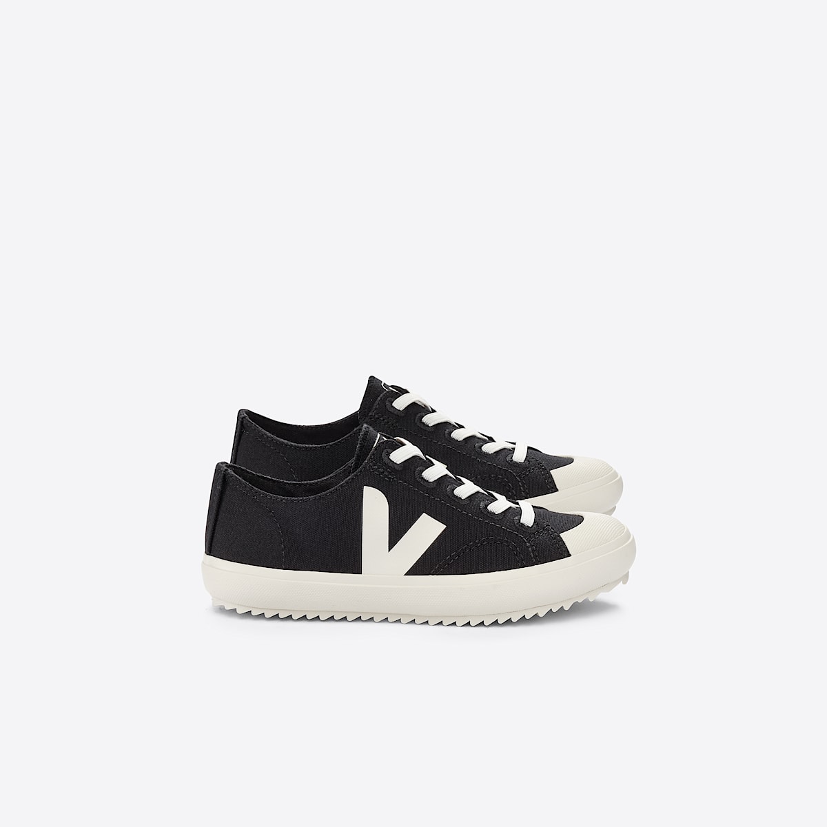 veja sneakers small-flip-el organic-cotton black FL0101397 Lateral view