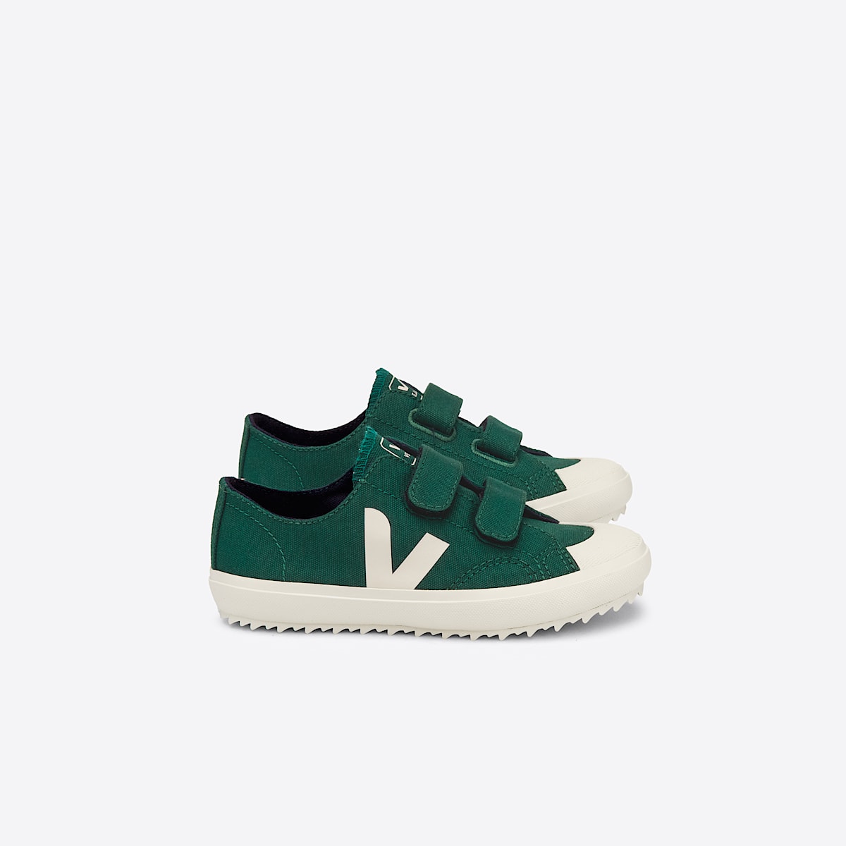 veja baskets small-ollie coton-biologique vert OV0102836 Lateral view