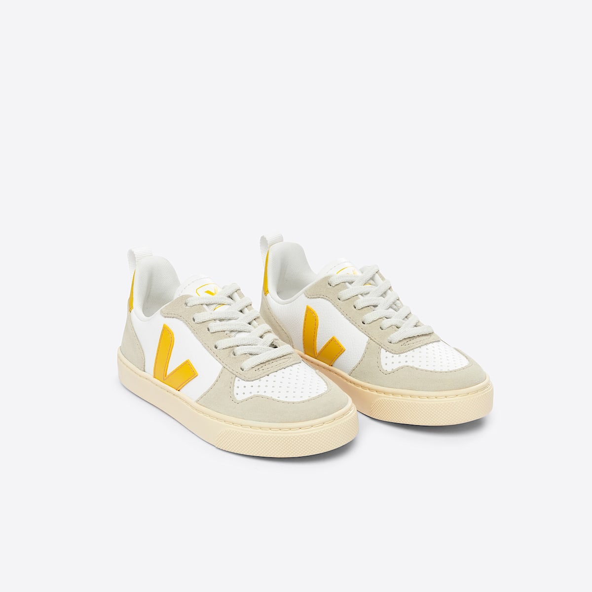 veja baskets small-v-10-laces cuir blanc CX0503246 Top view