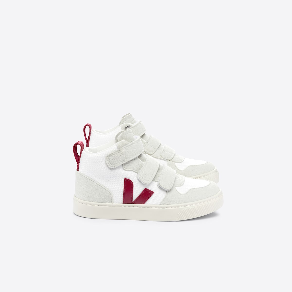 veja sneakers small-v-10-mid 回收再利用 白色 DV1703244 Lateral view