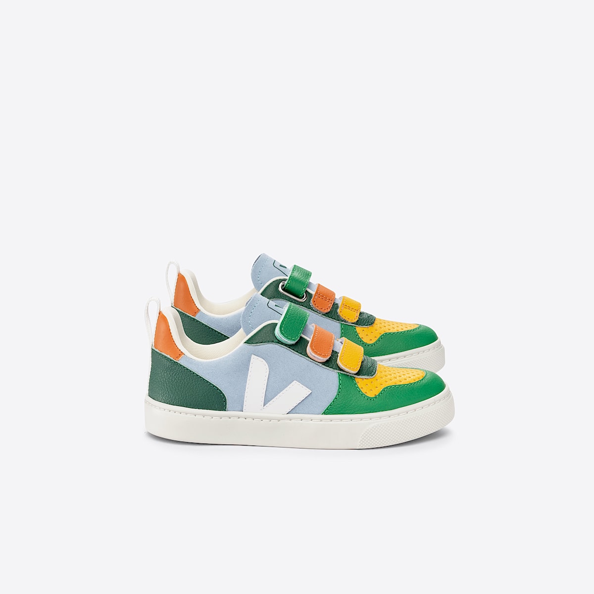 veja sneakers small-v-10 suede multicolor CV0303266 Lateral view