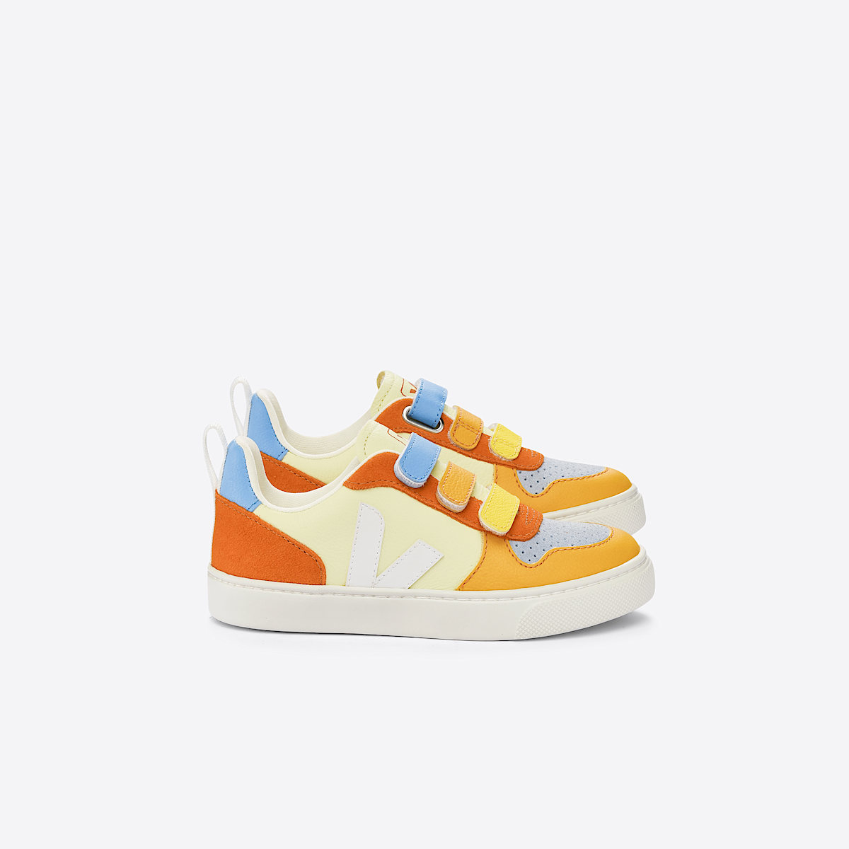 veja sapatilhas small-v-10 couro multicolor CV0503271 Lateral view