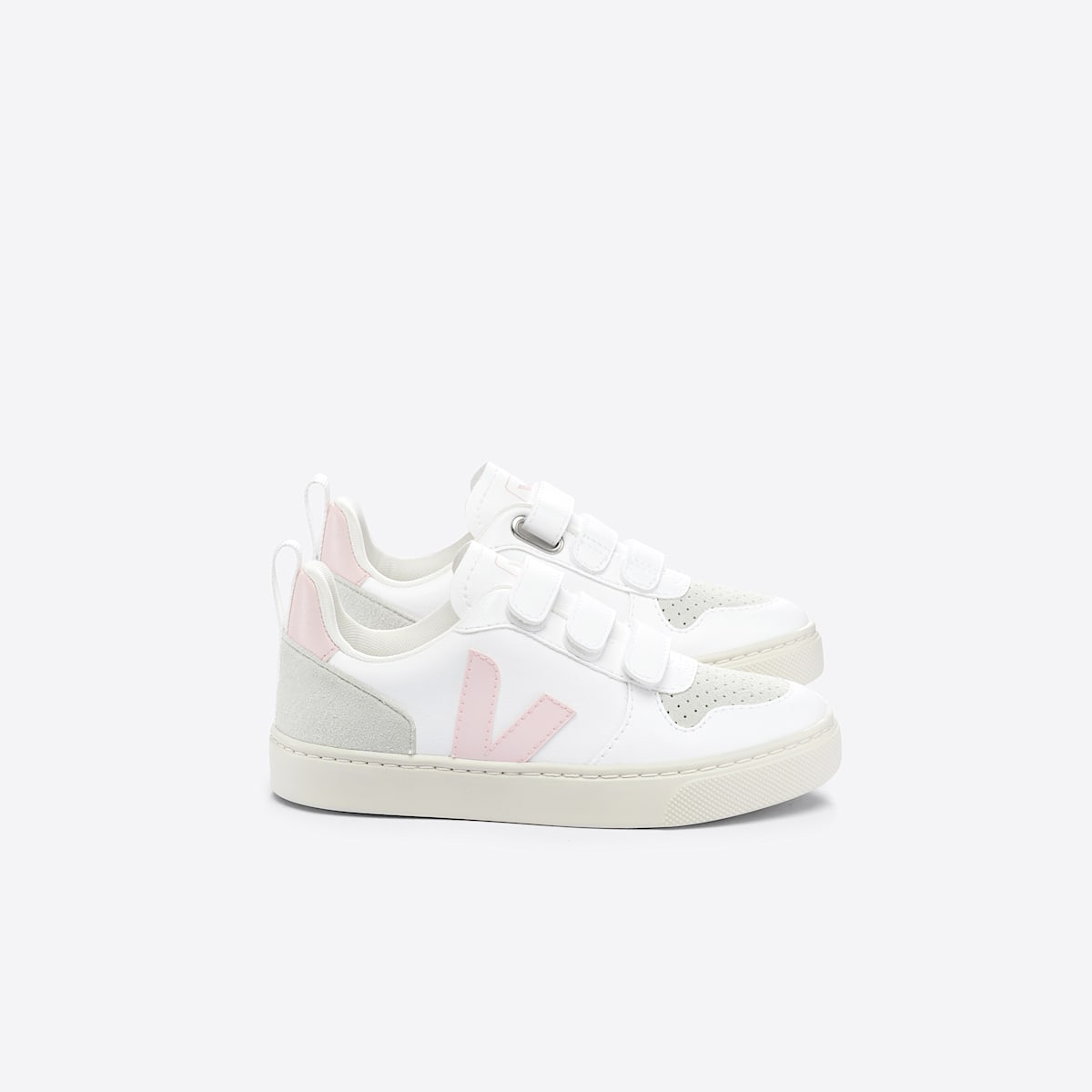 veja sapatilhas small-v-10 vegan branco CV0703245 Lateral view