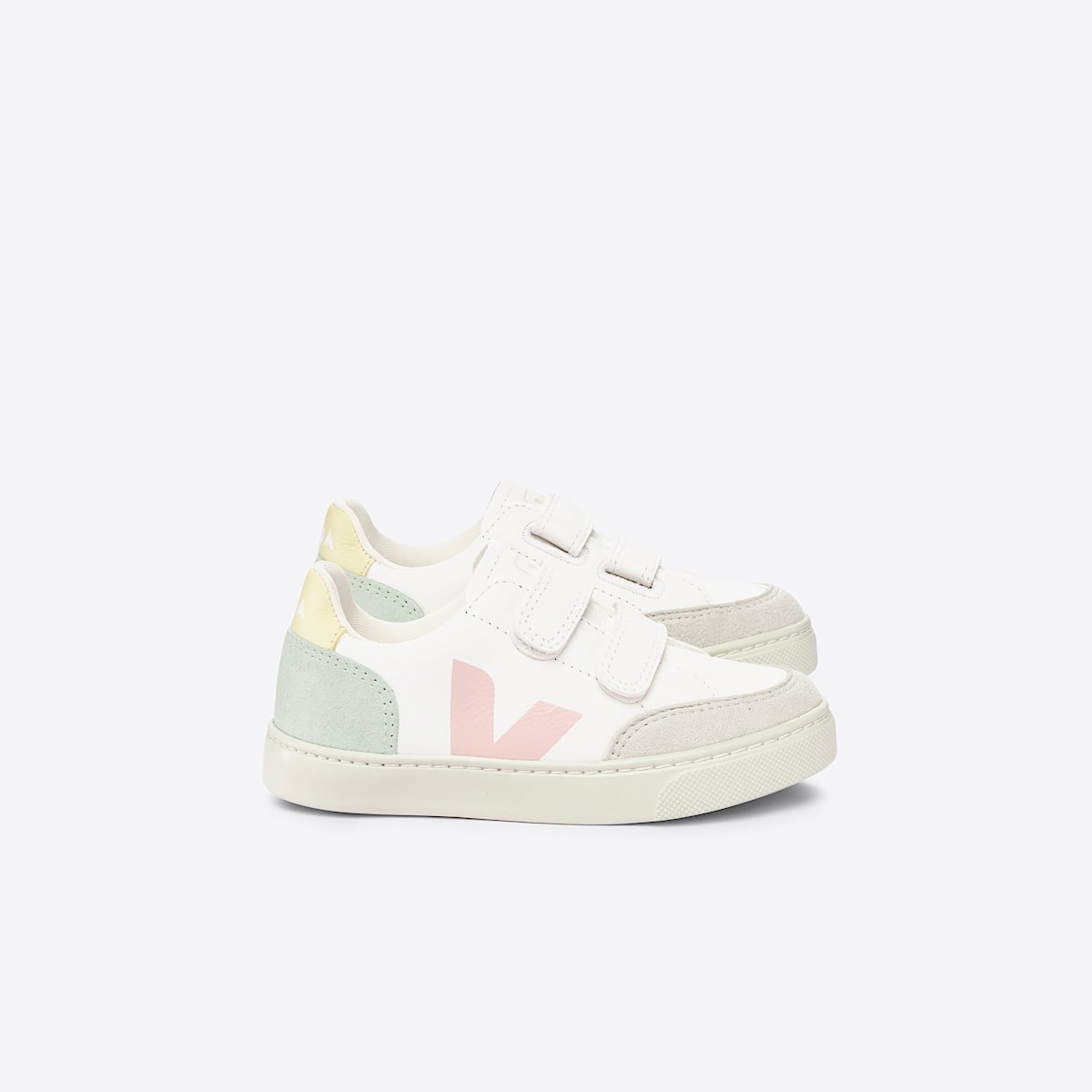 veja baskets small-v-12 cuir blanc XV0503219 Lateral view