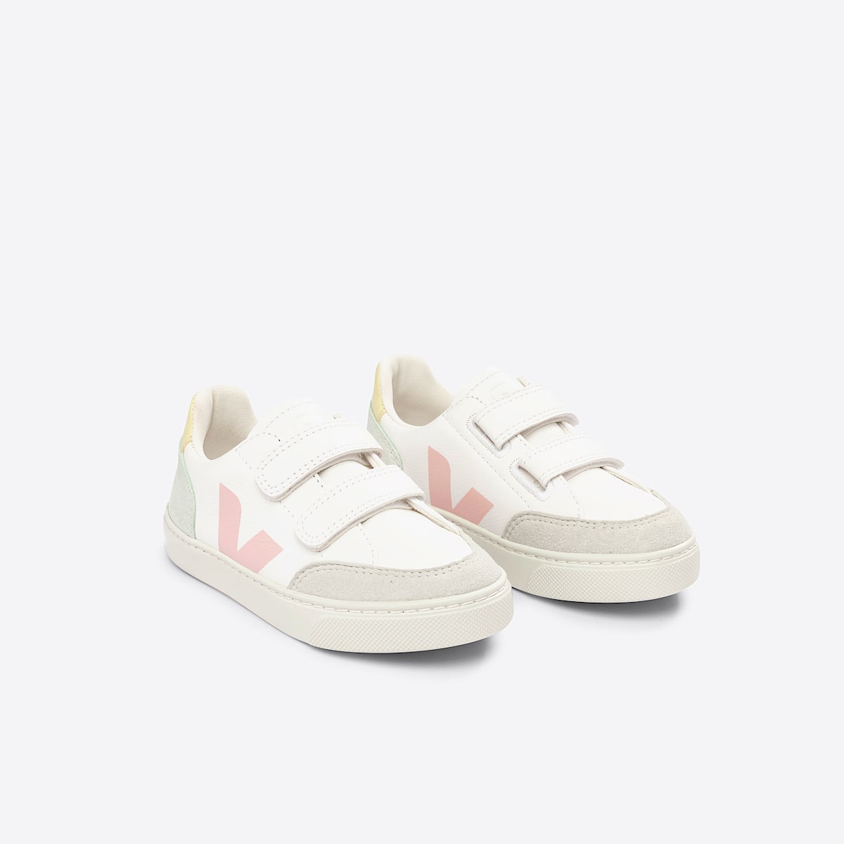 veja baskets small-v-12 cuir blanc XV0503219 Top view