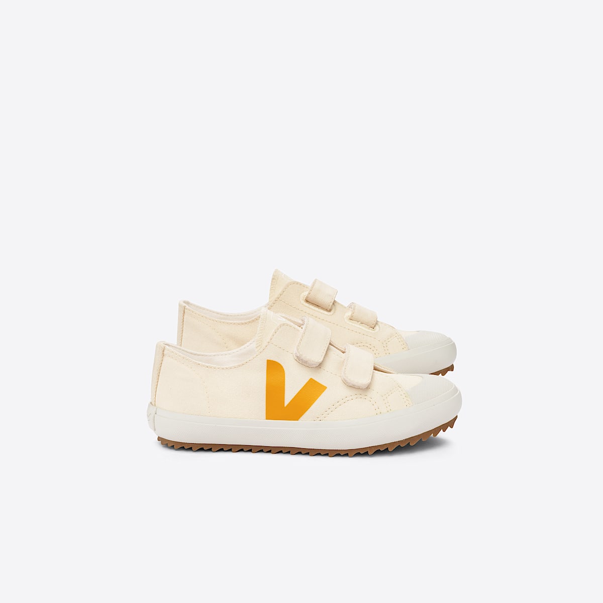 veja sapatilhas small-ollie algodão-orgánico bege OV0103239 Lateral view