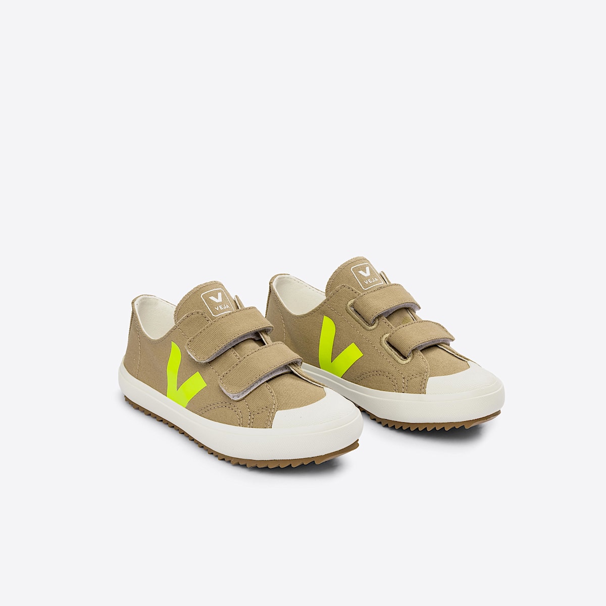 veja zapatillas small-ollie algodón-orgánico marrón OV0103251 Top view