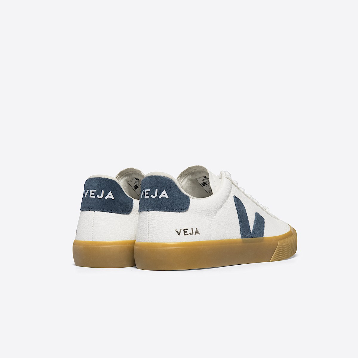 veja baskets campo cuir blanc CP0503318 Back view