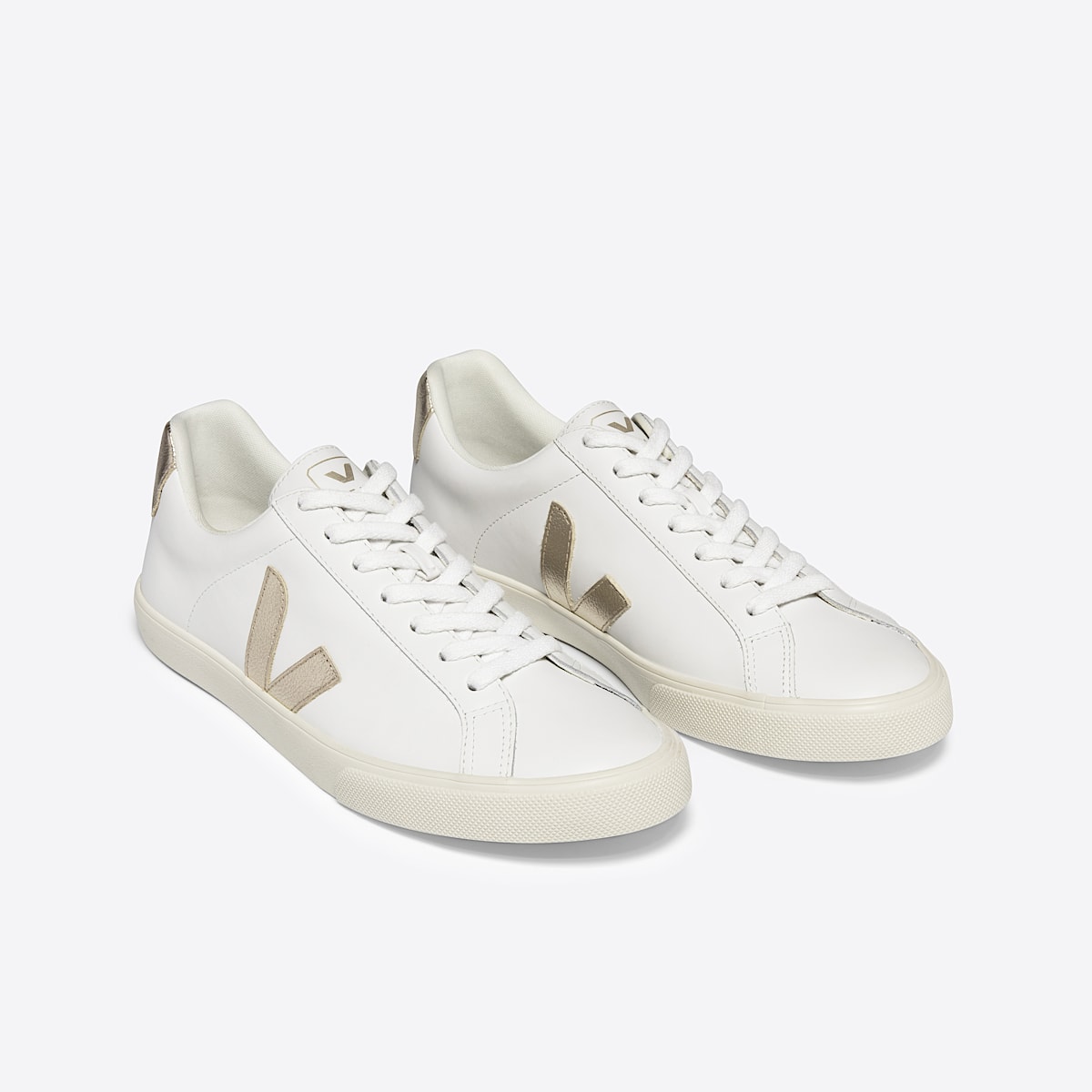 veja baskets esplar-logo cuir blanc EO0202490 Top view