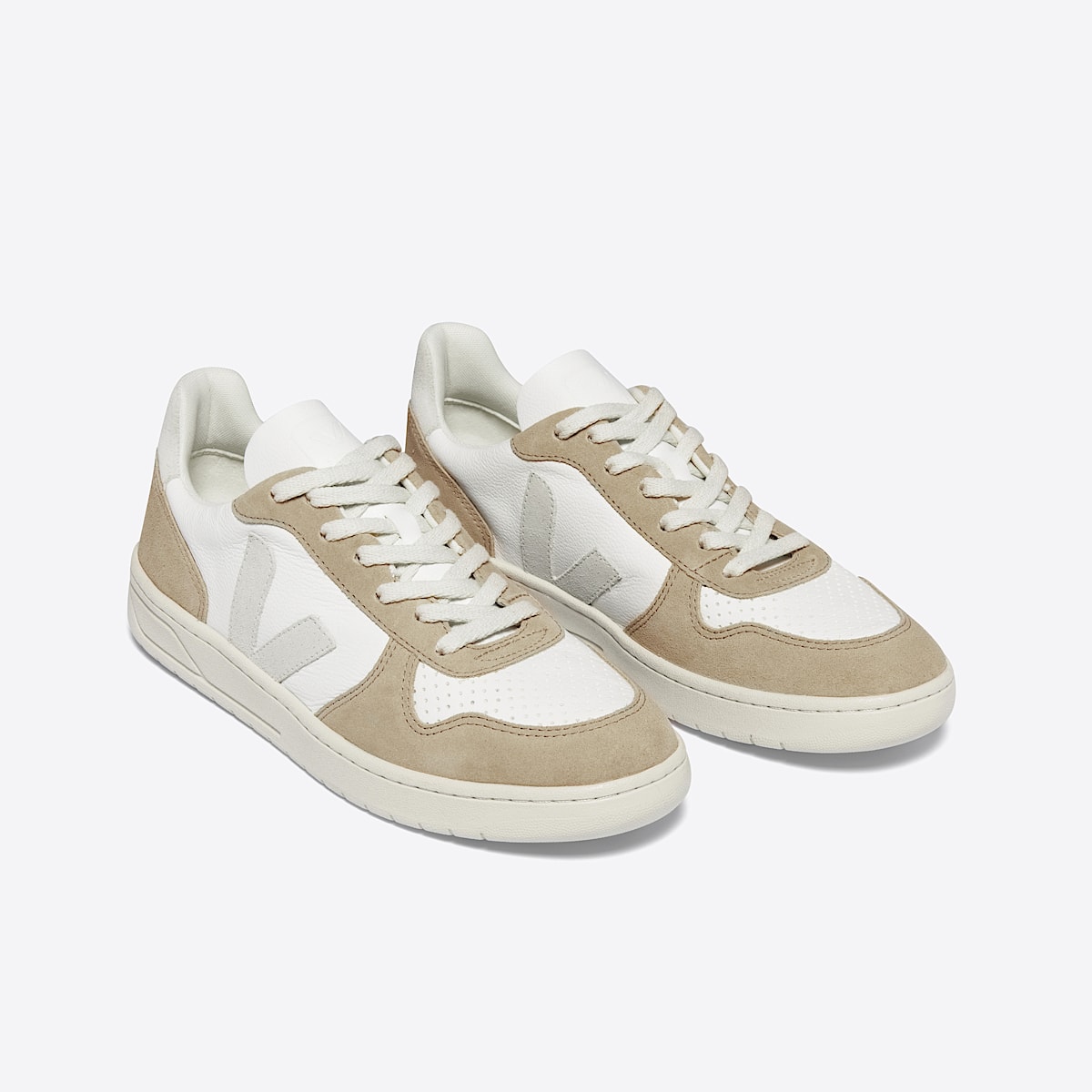 veja baskets v-10 cuir blanc VX0503298 Top view