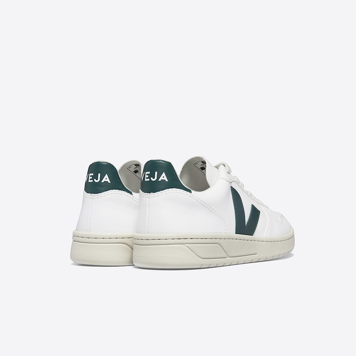 veja zapatillas v-10 cuero blanco VX0703276 Back view