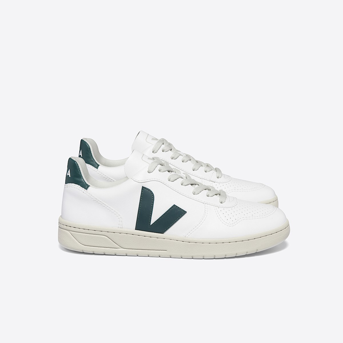 veja sneakers v-10 leather white VX0703276 Lateral view