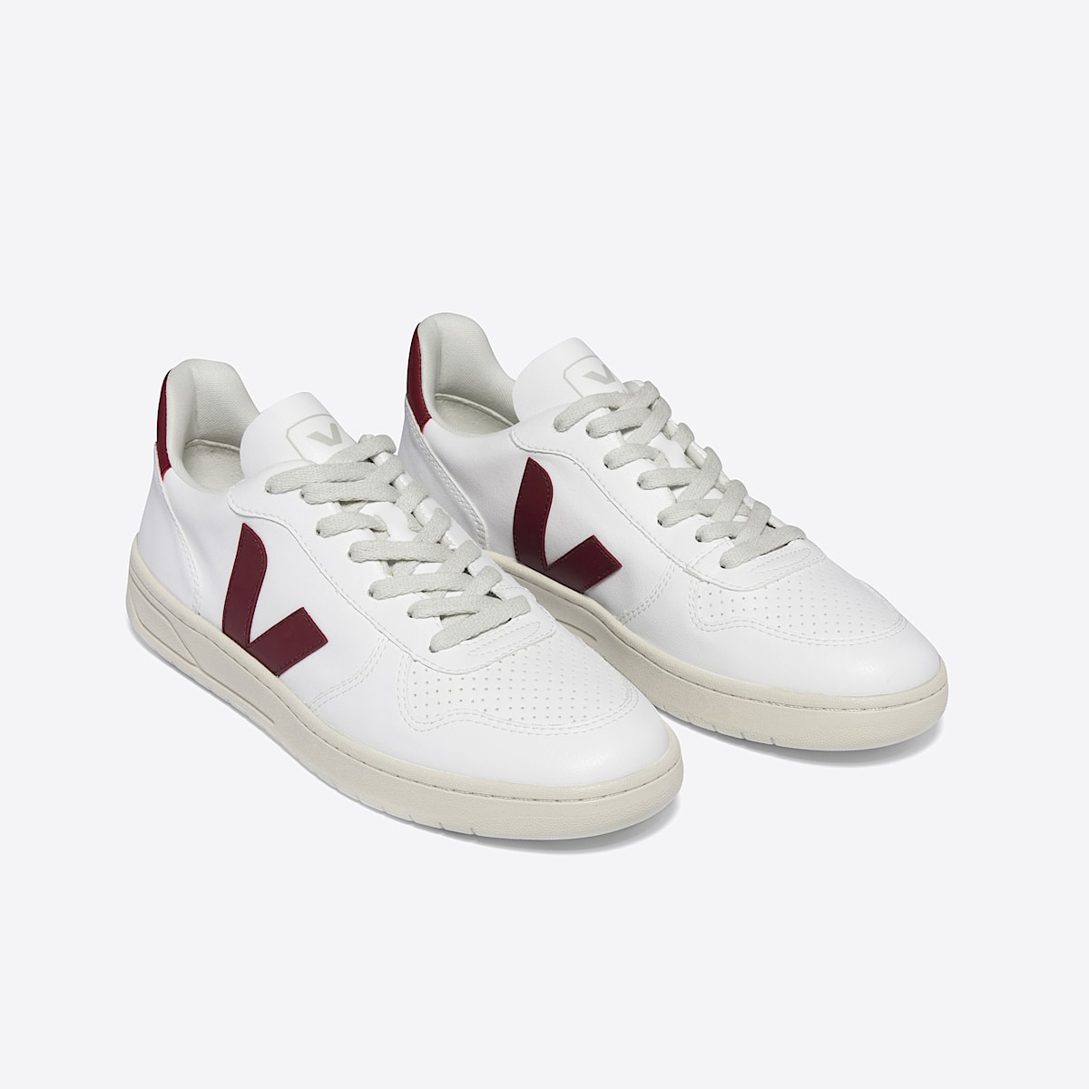 veja sneakers v-10 leather white VX0703279 Top view