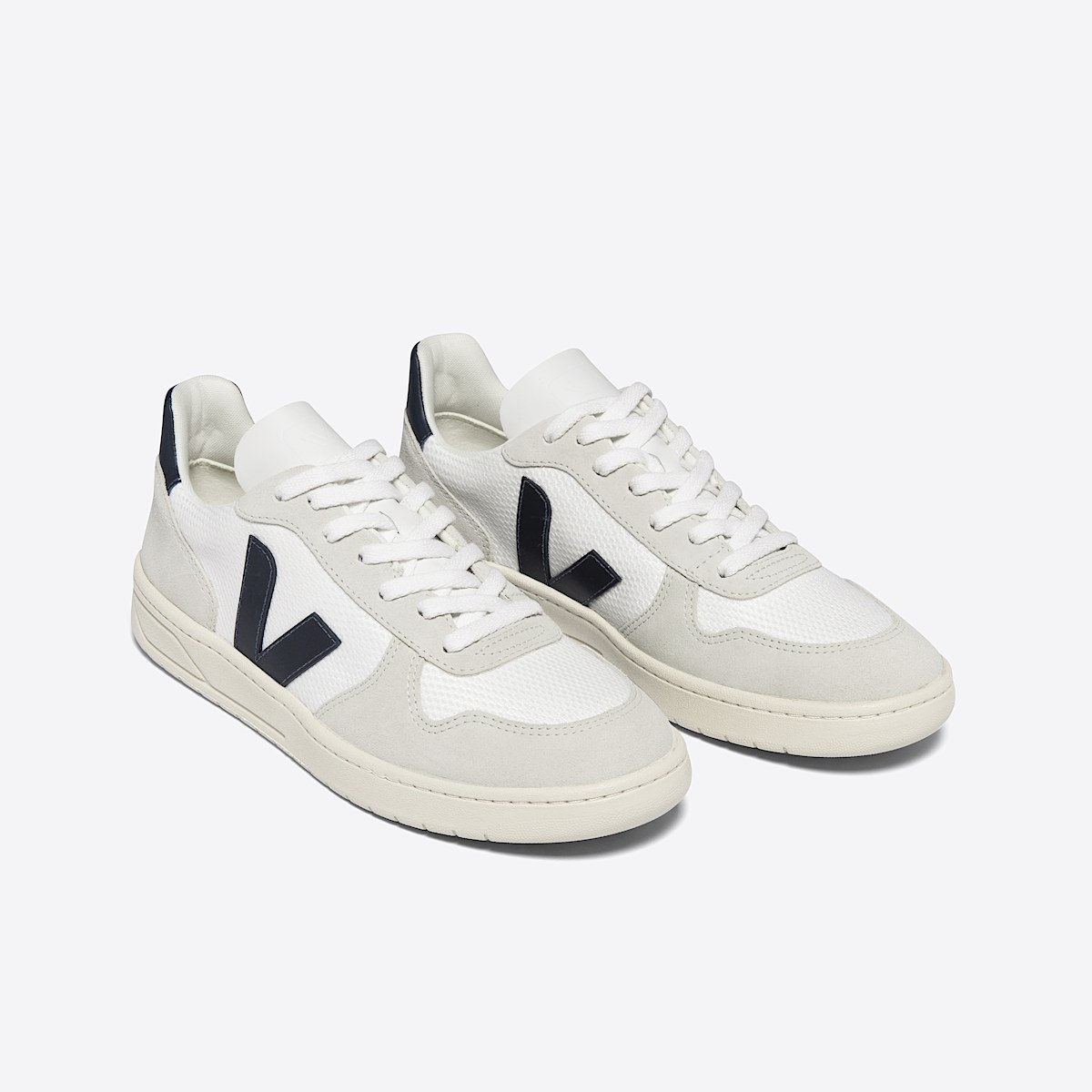 veja sapatilhas v-10 reciclado branco VX0101380 Top view