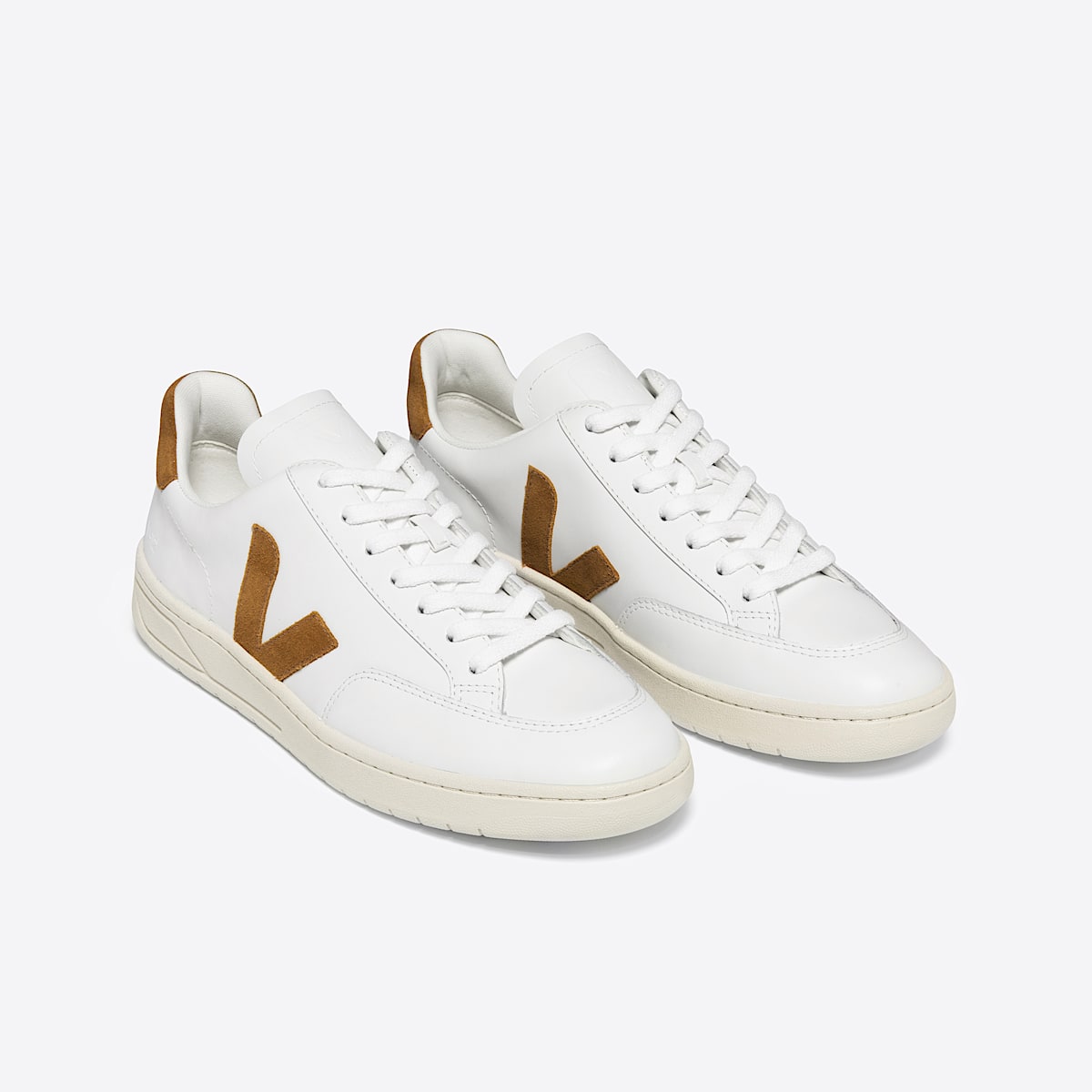 veja baskets v-12 cuir blanc XD0202322 Top view