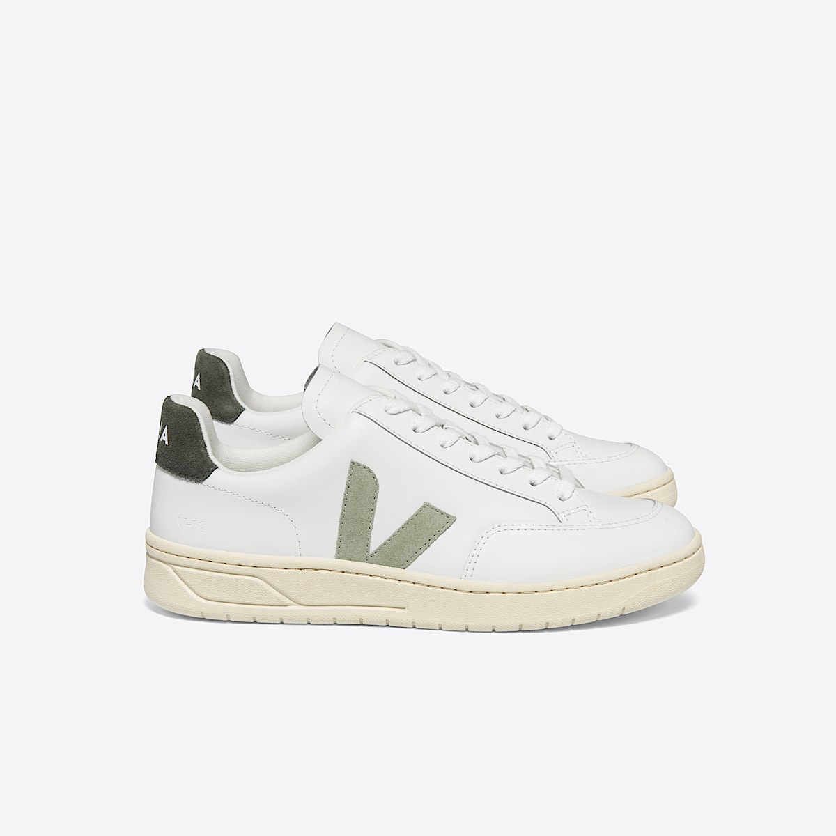 veja baskets v-12 cuir blanc XD0203303 Lateral view