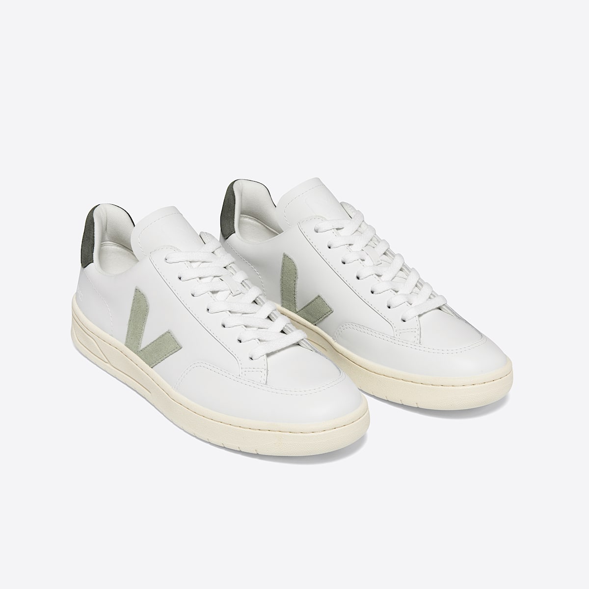 veja baskets v-12 cuir blanc XD0203303 Top view