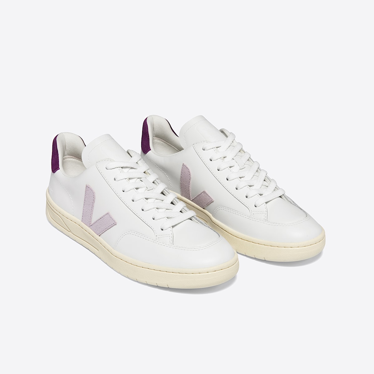 veja sneakers v-12 皮革 白色 XD0203301 Top view