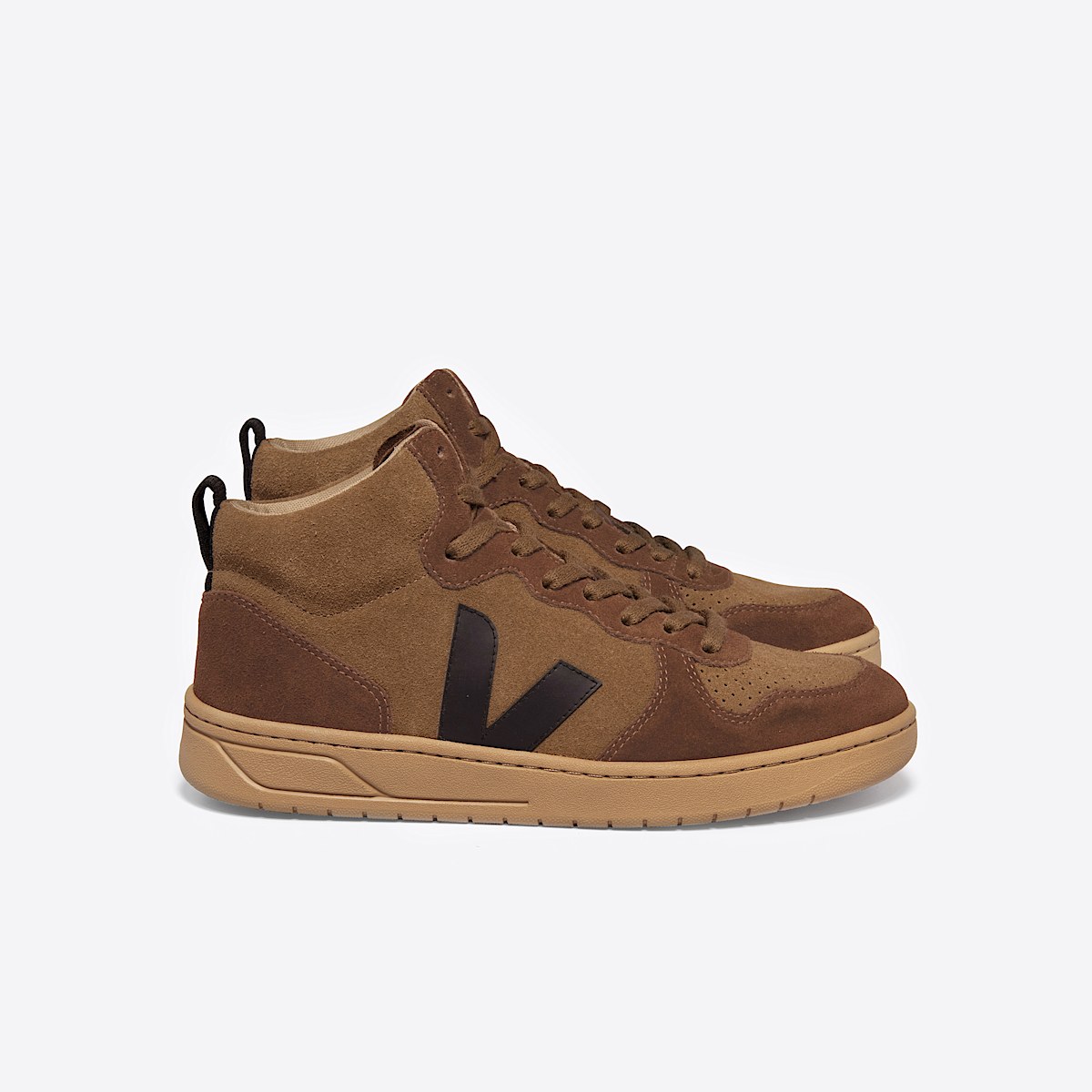 veja sneakers v-15 suede brown VQ0303310 Lateral view