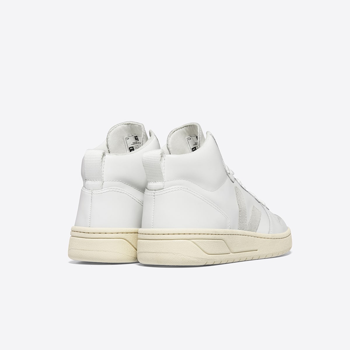 veja sneakers v-15 leather white VQ0201270 Back view