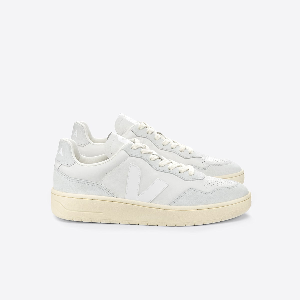 veja baskets v-90 cuir blanc VD2003379 Lateral view