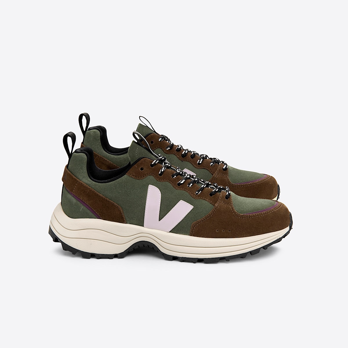 veja sneakers venturi-vc suede green VC0303357 Lateral view