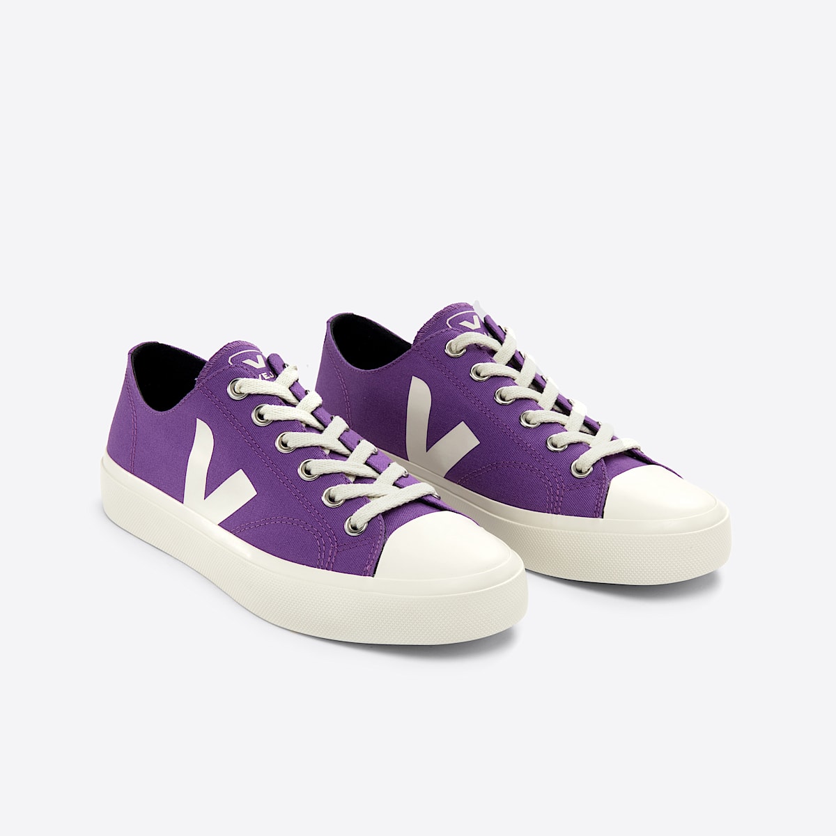 veja sneakers wata-ii-low algodão-orgánico roxo PL0103348 Top view