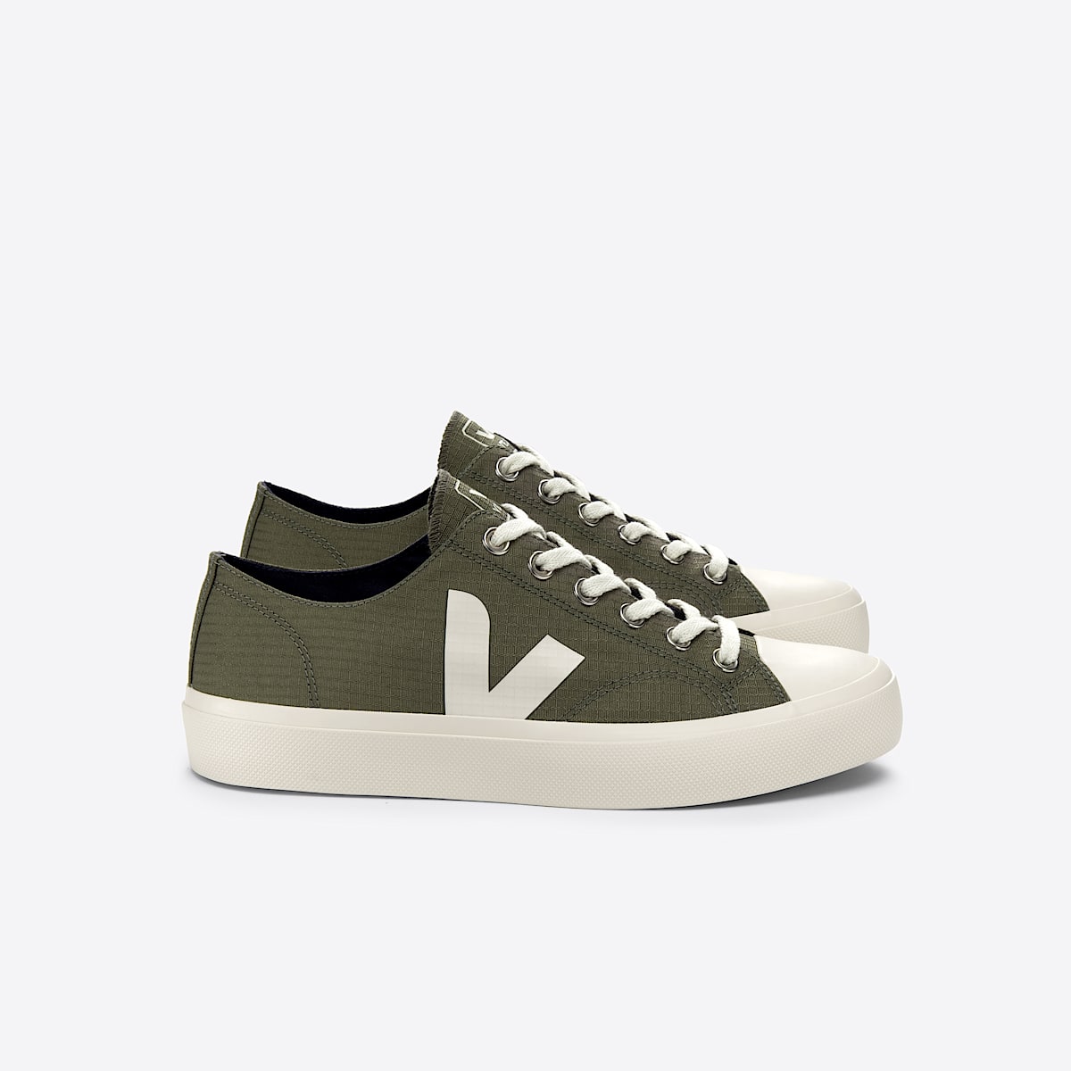 veja baskets wata-ii-low ripstop vert PL1903350 Lateral view