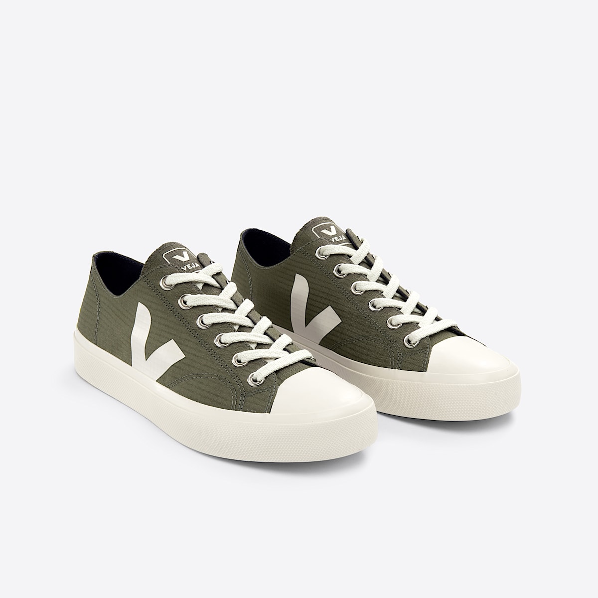 veja baskets wata-ii-low ripstop vert PL1903350 Top view