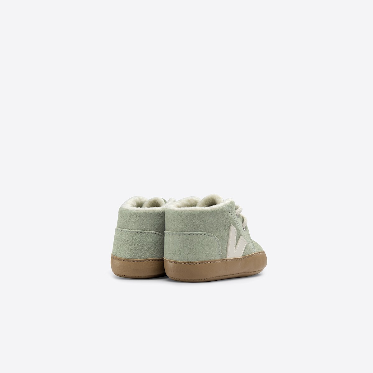 veja baby-winter pelle-scamosciata verde BF0303440