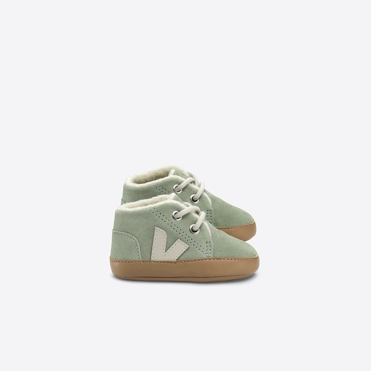 veja baby-winter suede green BF0303440