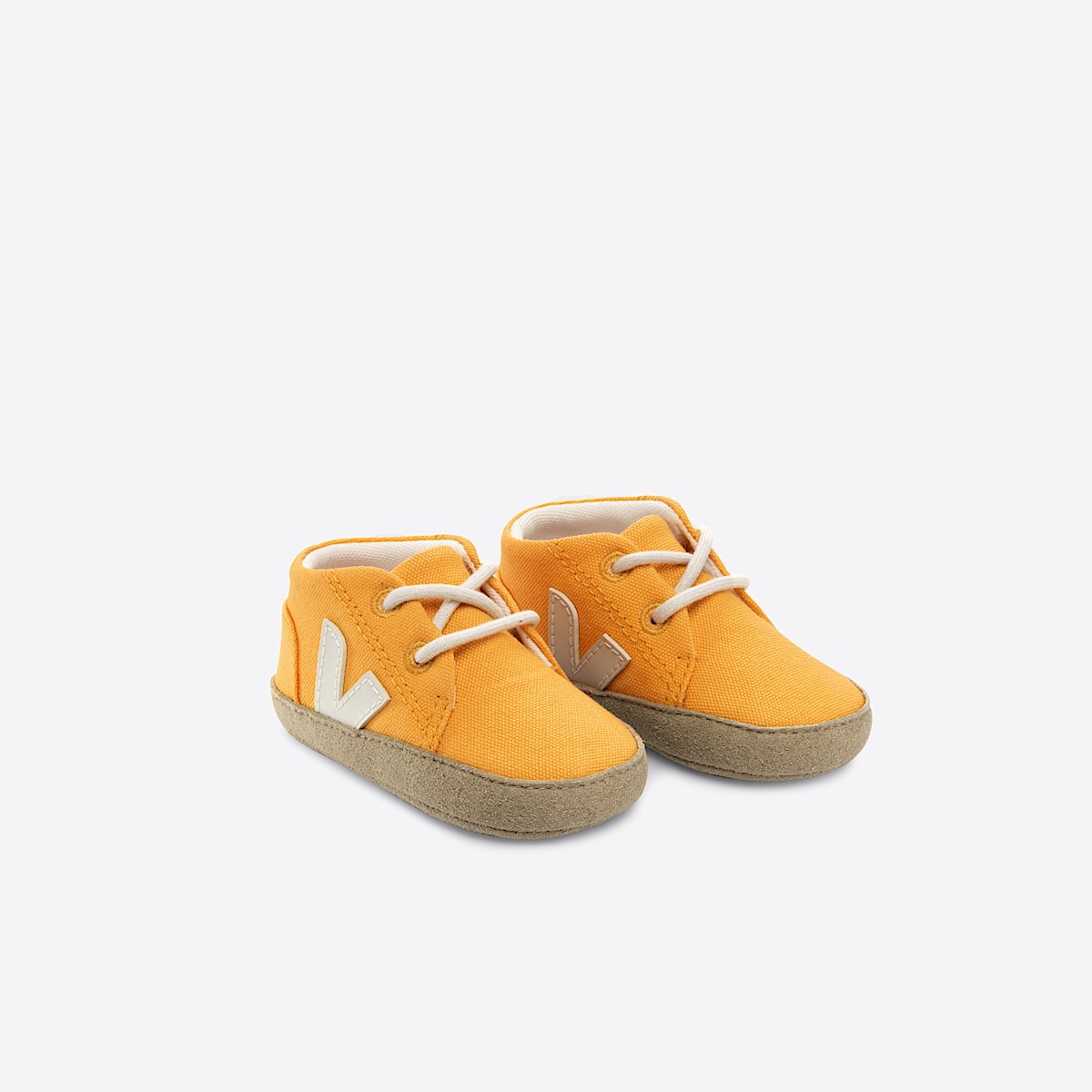 veja sneakers baby cotone-biologico beige BB0103443 Top view