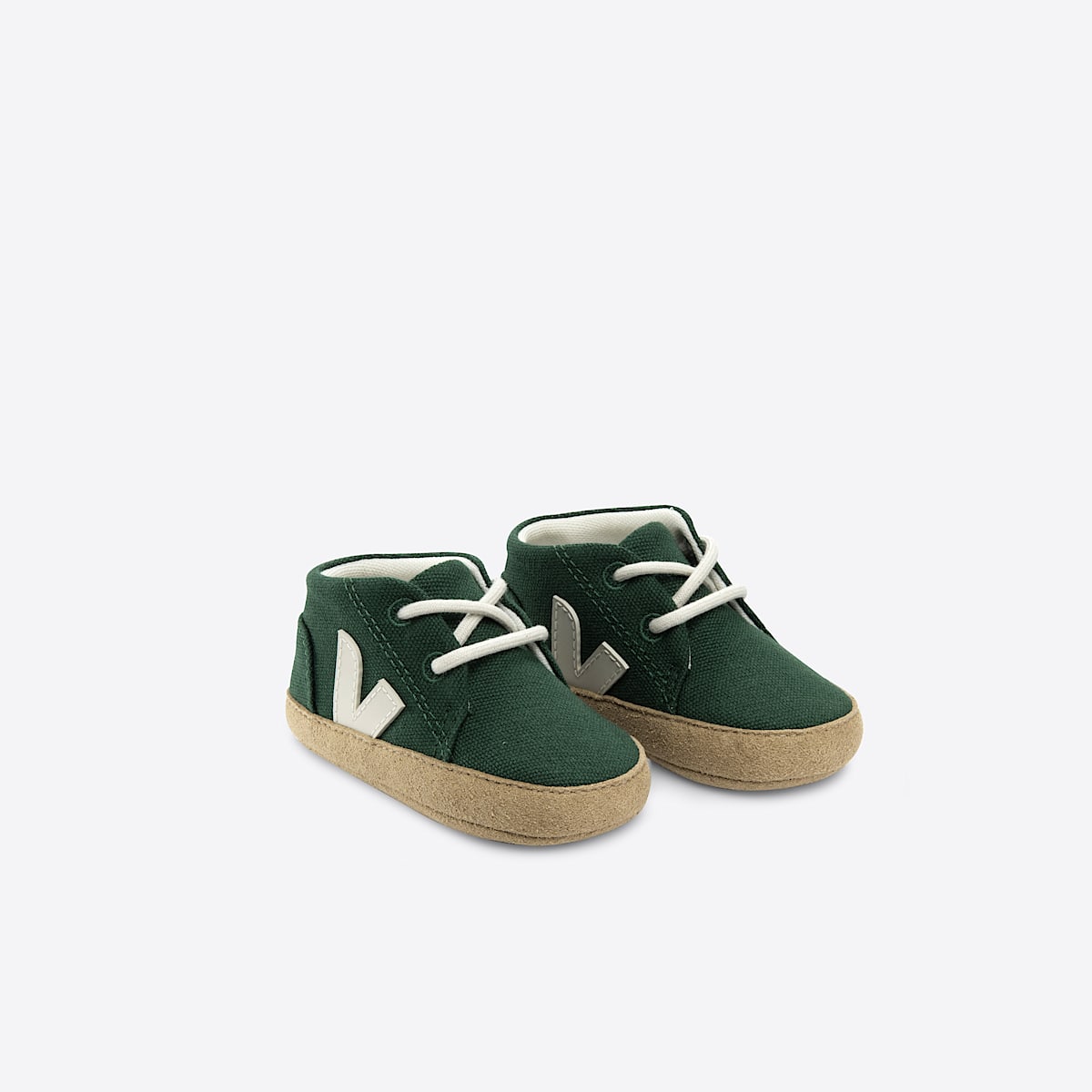 veja sneakers baby organic-cotton green BB0103442 Top view