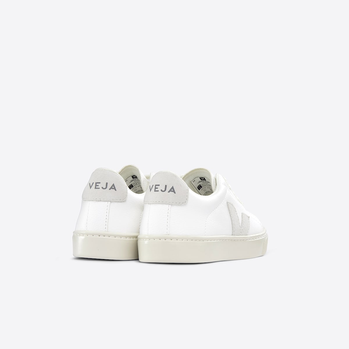 veja baskets small-esplar-laces cuir blanc RS0503403 Back view