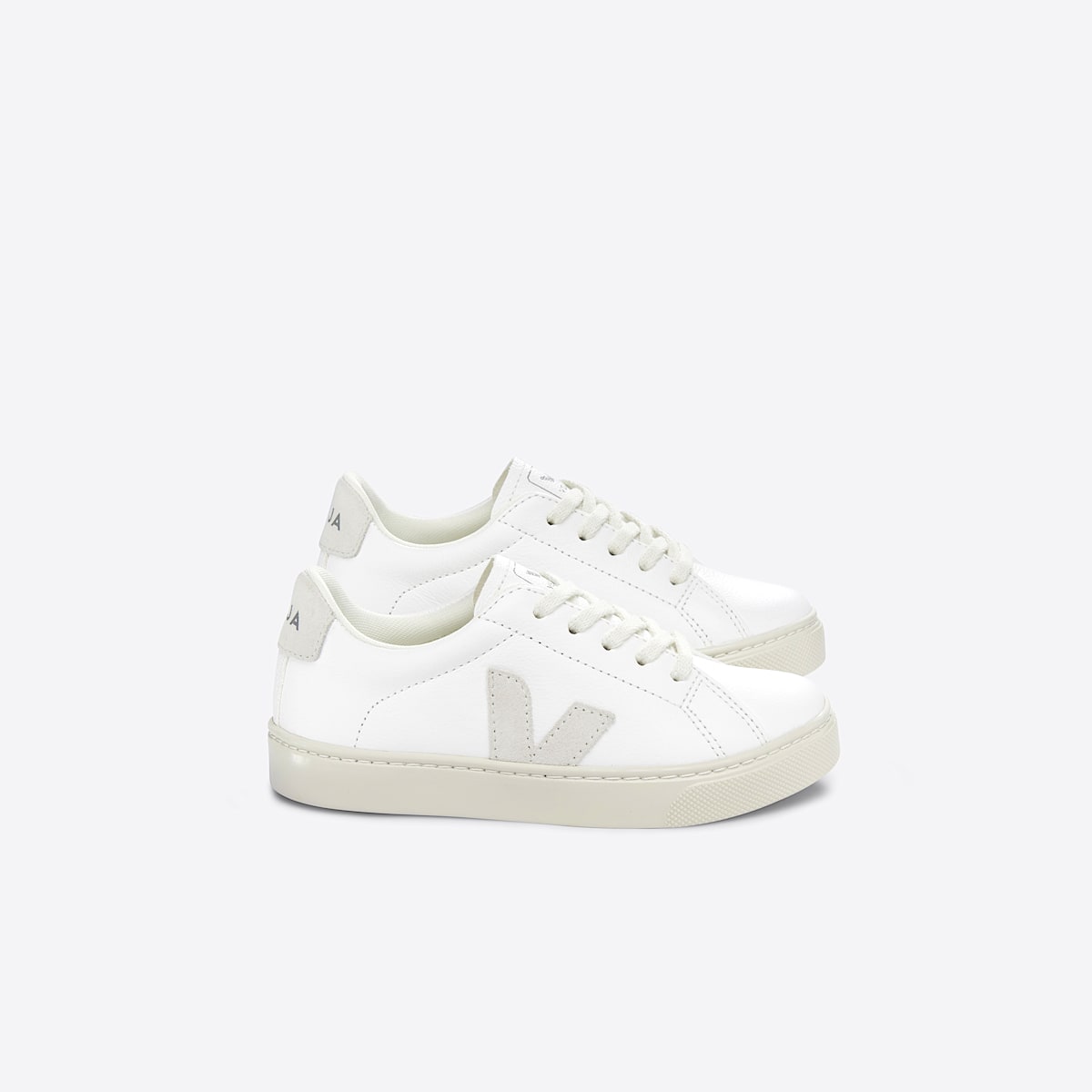 veja baskets small-esplar-laces cuir blanc RS0503403 Lateral view