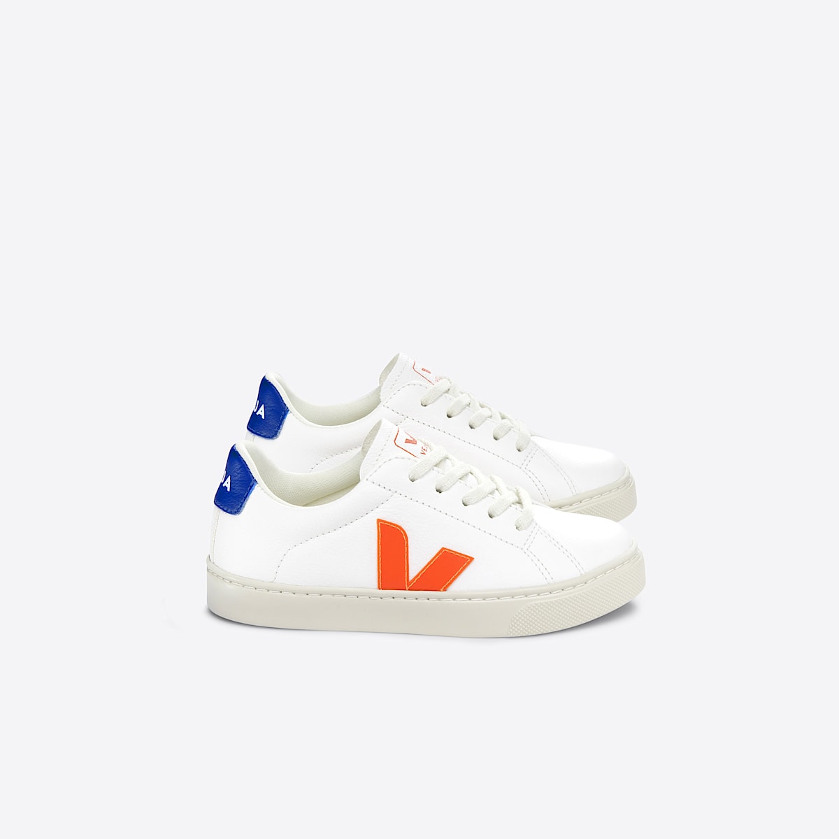 veja baskets small-esplar-laces cuir blanc RS0503405 Lateral view