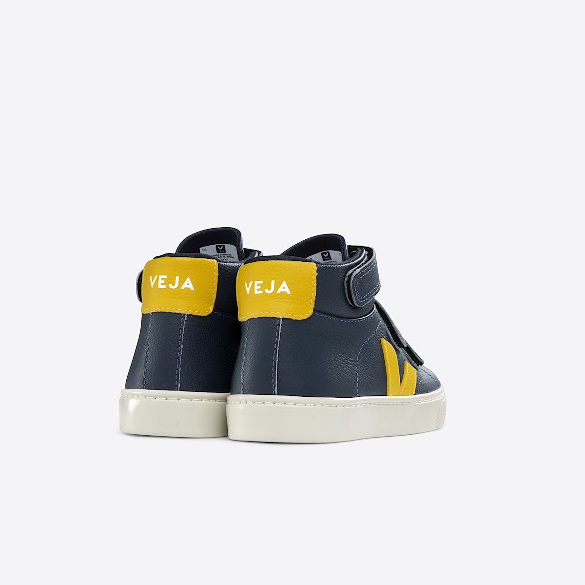 veja sneakers small-esplar-mid leather blue MV0503444 Back view