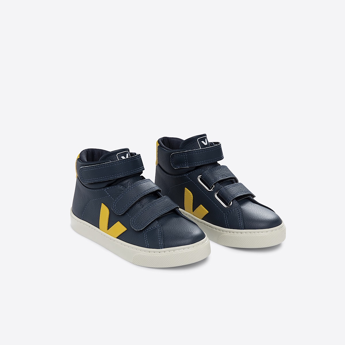 veja sneakers small-esplar-mid cuero azul MV0503444 Top view