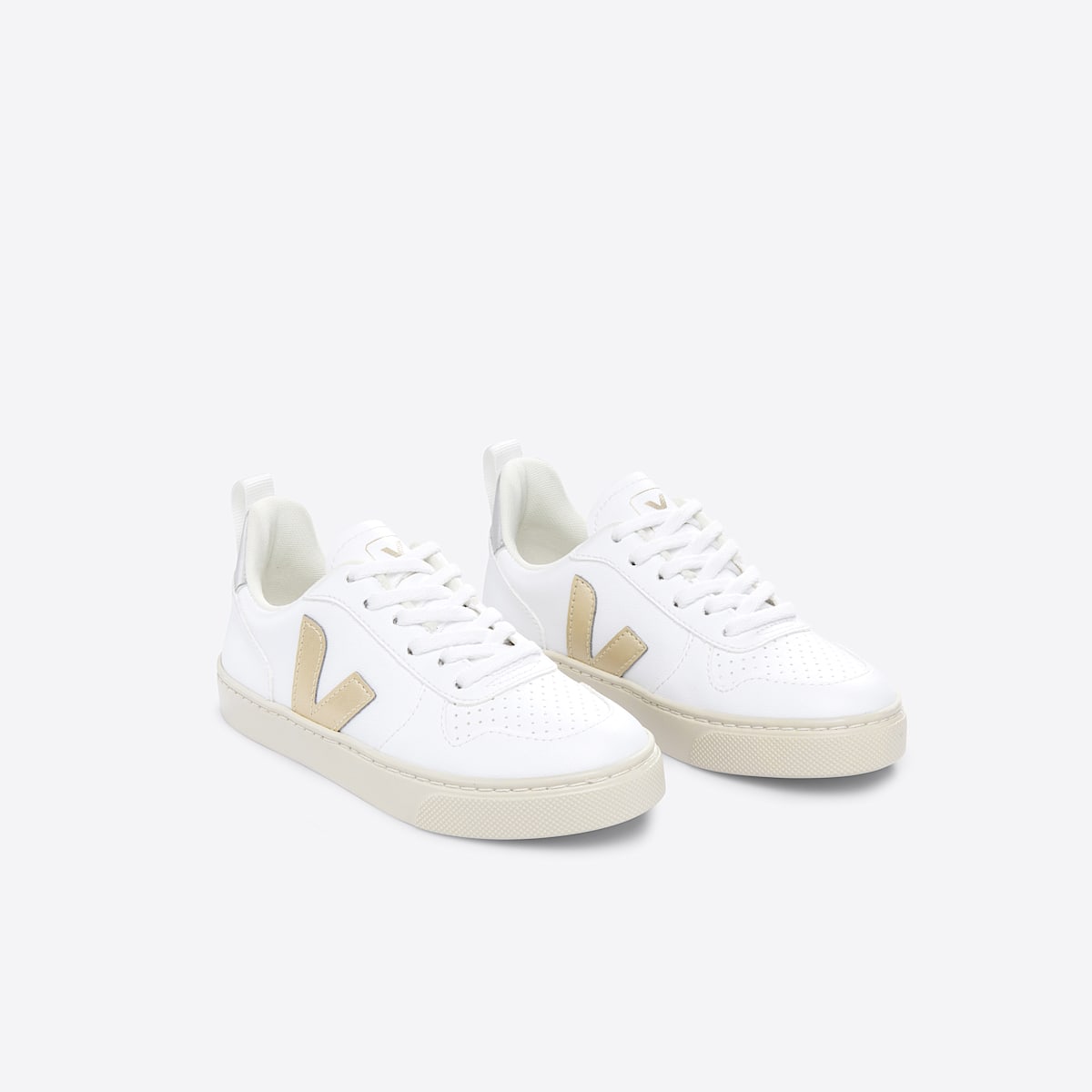 veja baskets small-v-10-laces vegan blanc CX0703423 Top view