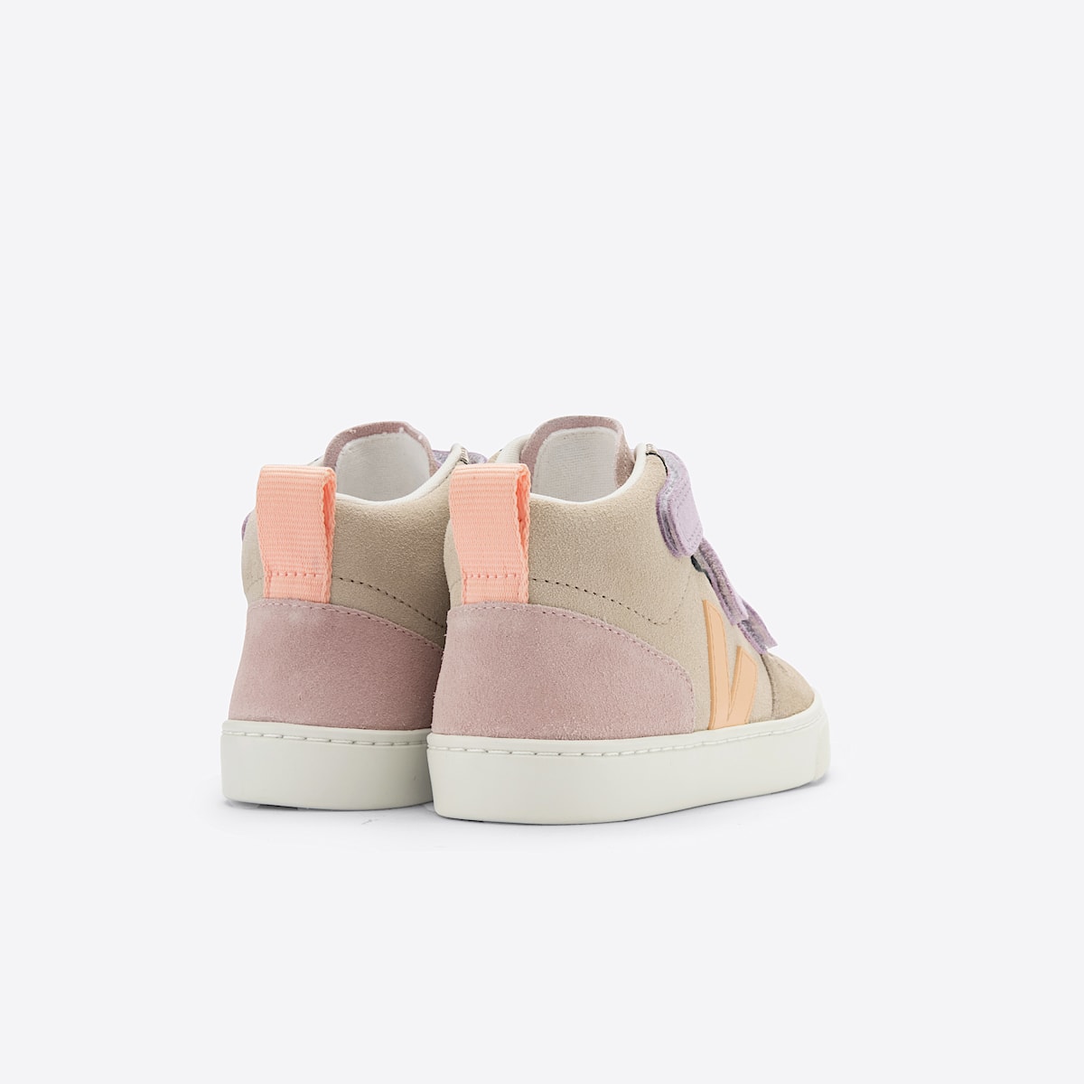 veja baskets small-v-10-mid suède multicolore DV0303036 Back view