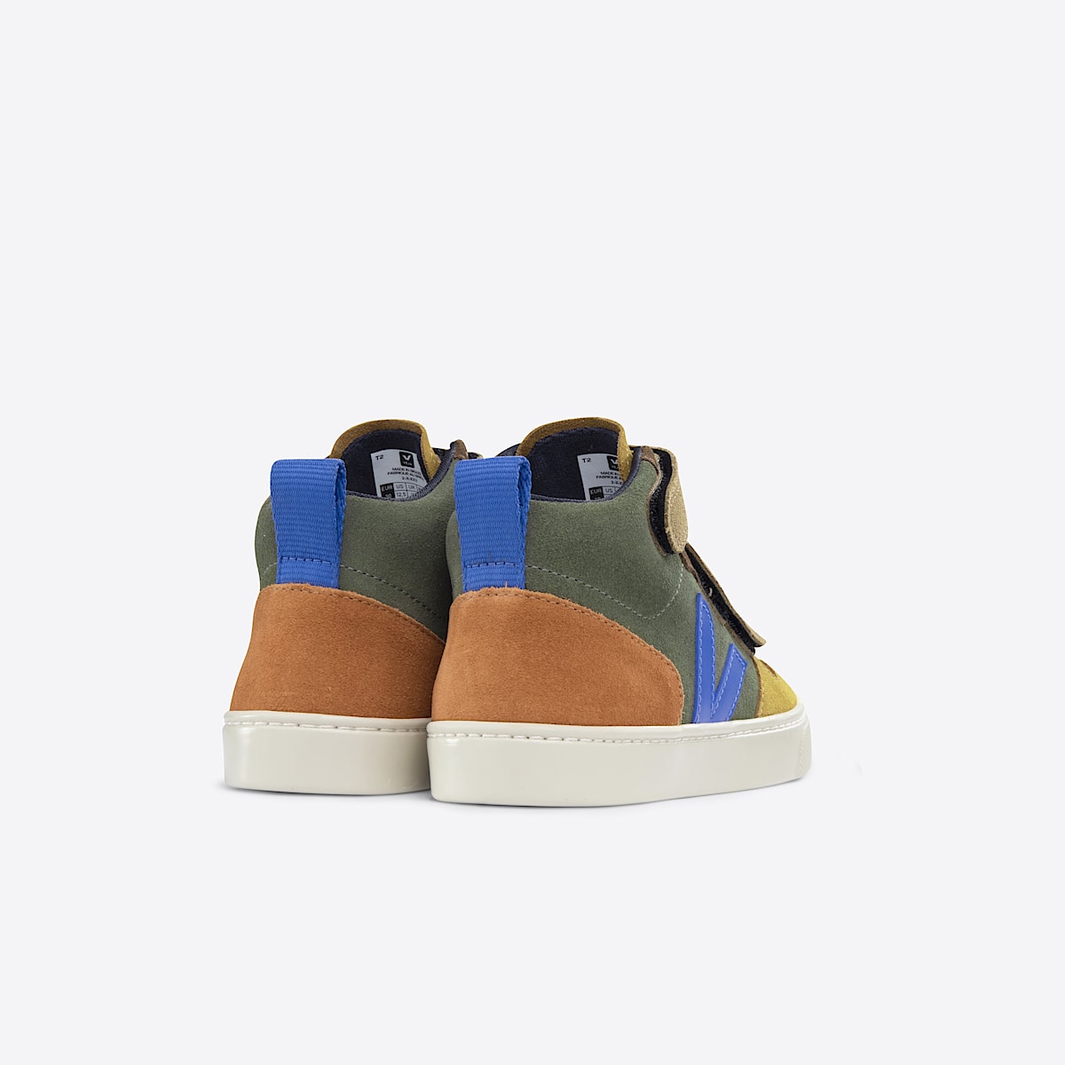 veja sneakers small-v-10-mid suede multicolor DV0303427 Back view