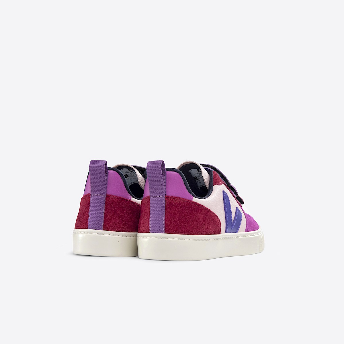 veja sapatilhas small-v-10 couro multicor CV0503421 Back view