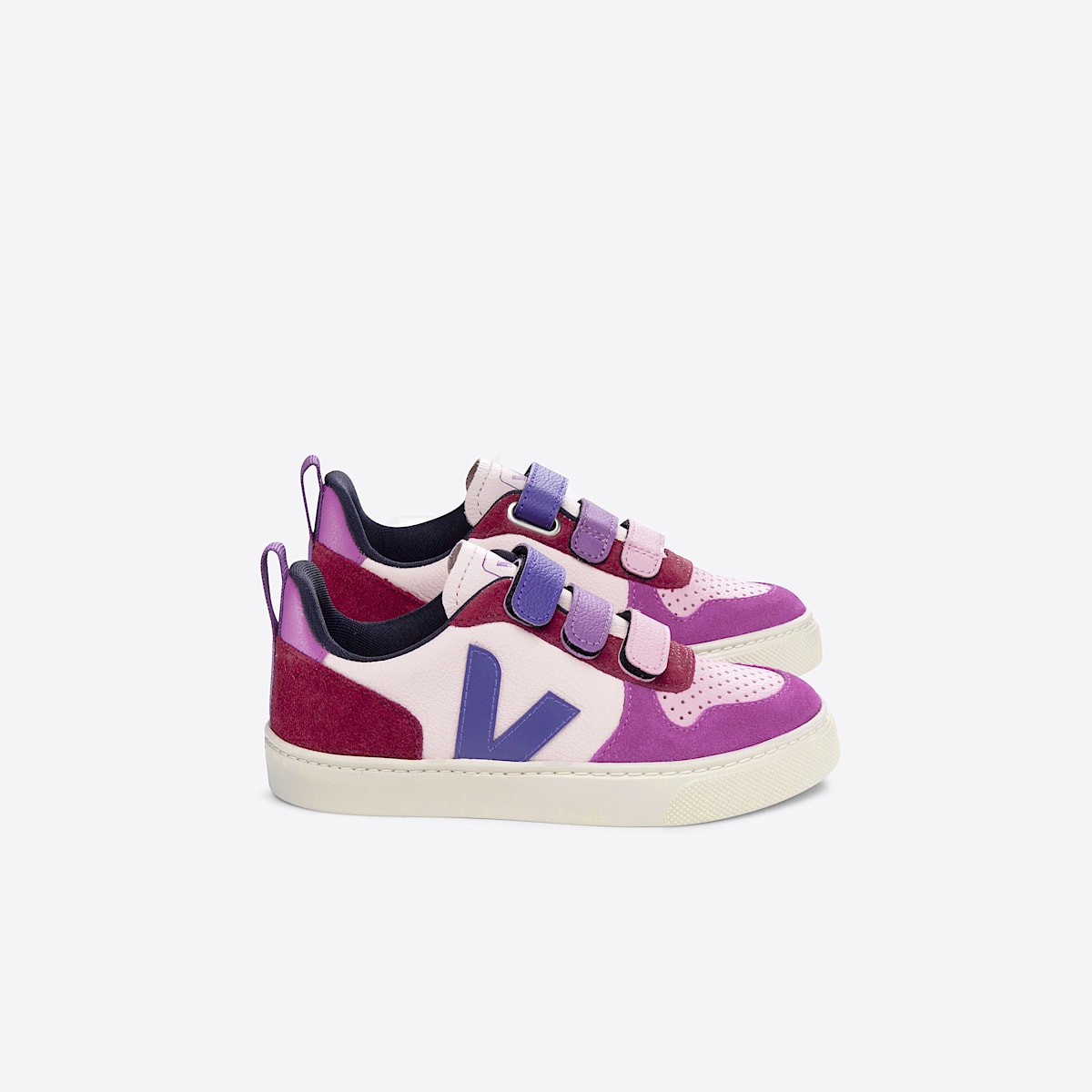 veja sapatilhas small-v-10 couro multicor CV0503421 Lateral view
