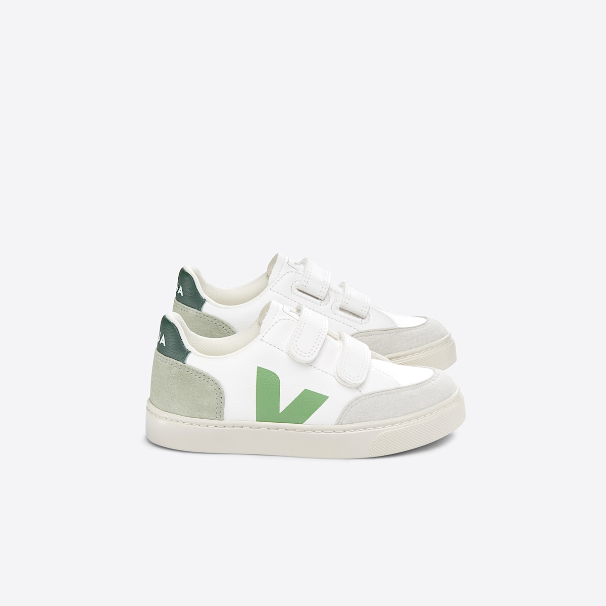 veja baskets small-v-12 cuir blanc XV0503415 Lateral view