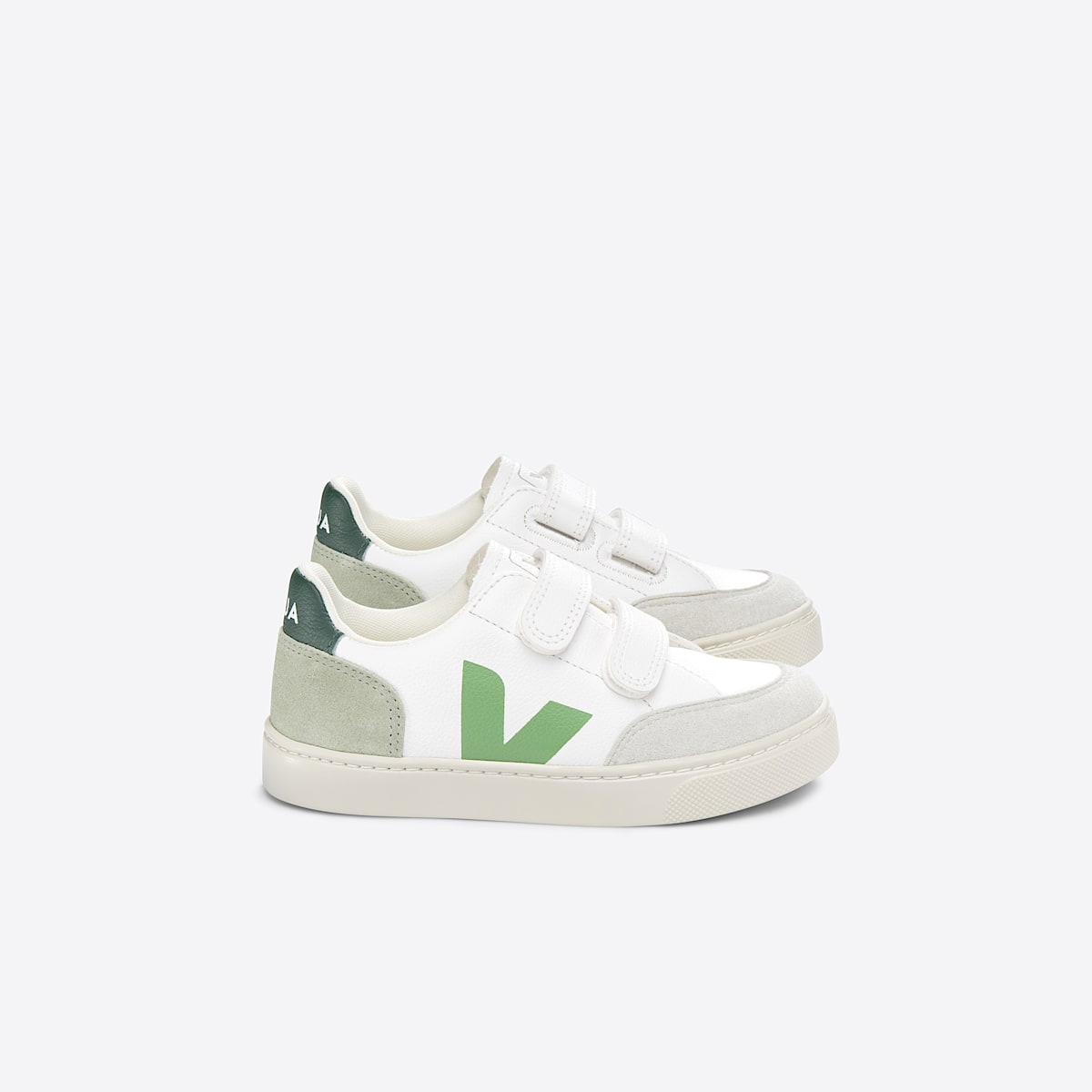 veja small-v-12 couro verde XV0503415C340