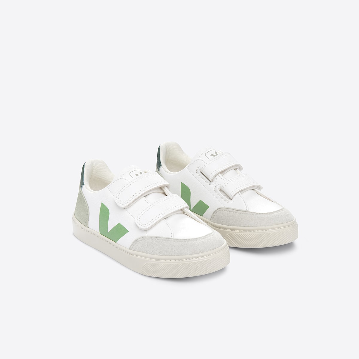 veja baskets small-v-12 cuir blanc XV0503415 Top view