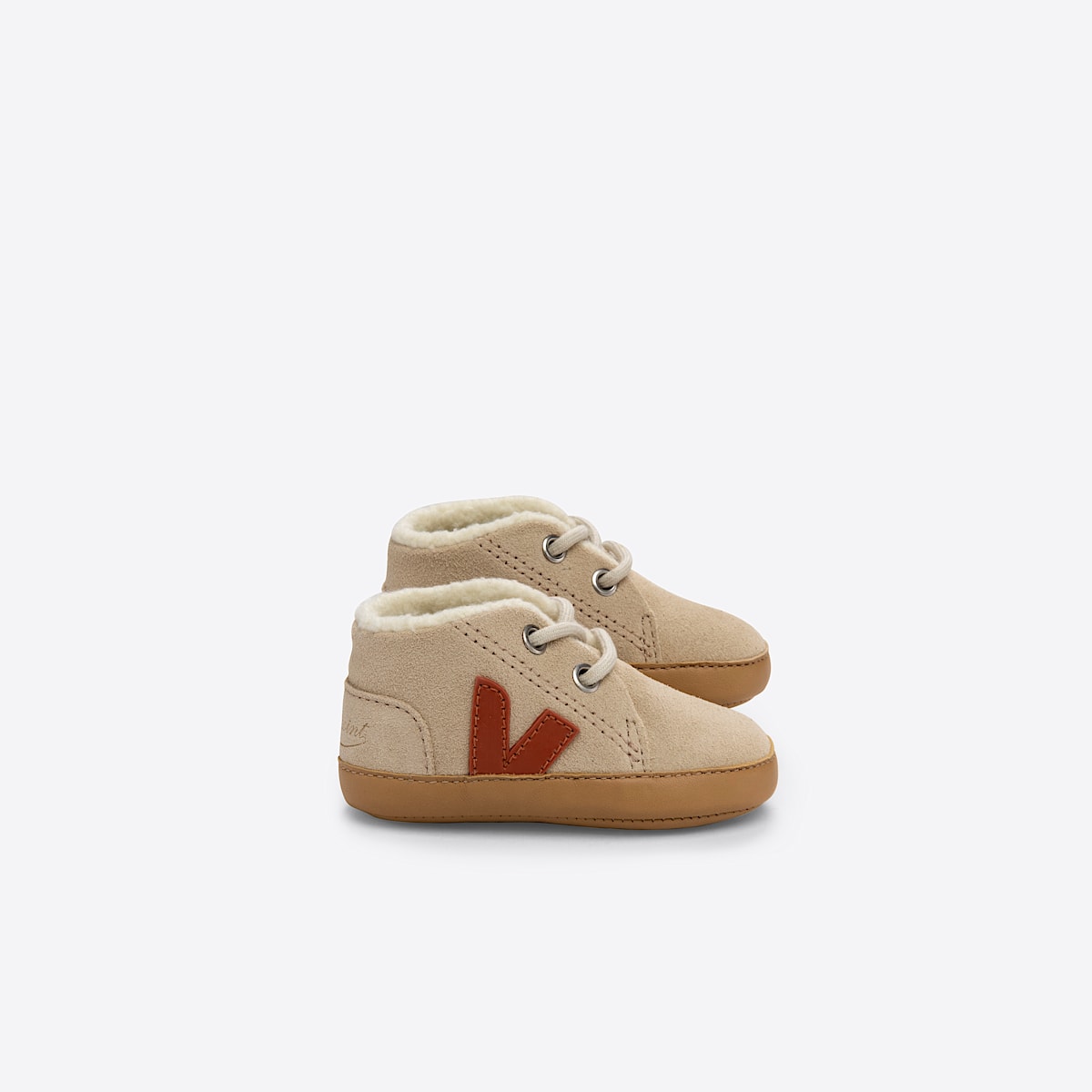 veja zapatillas baby-winter ante beige BF0303452 Lateral view