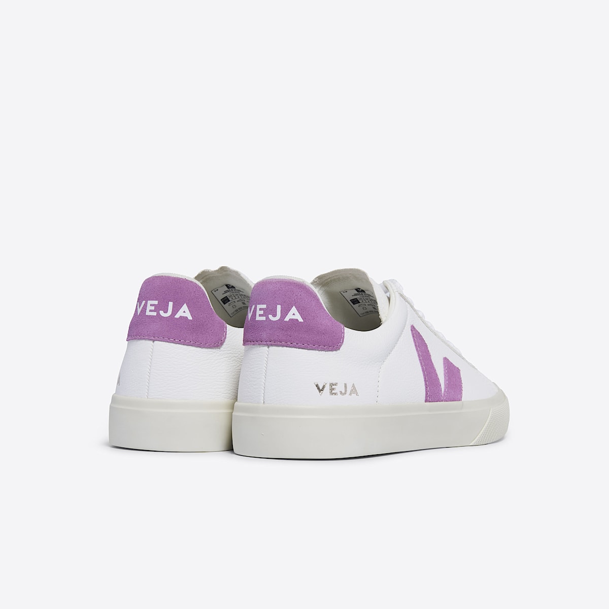 veja baskets campo cuir blanc CP0503493 Back view