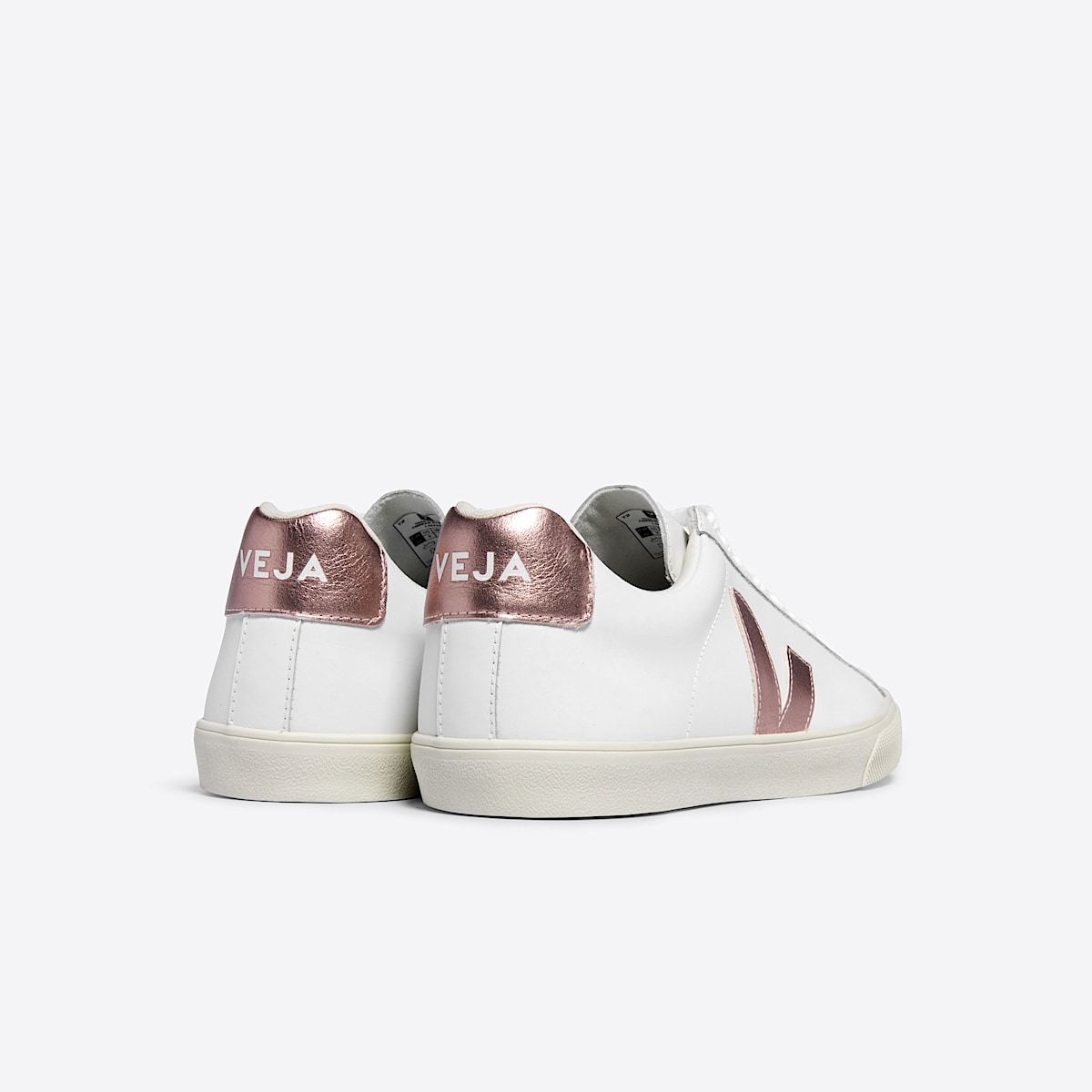 veja sneakers esplar-logo leather white EO0203512 Back view