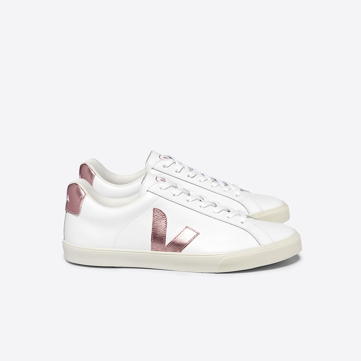 veja esplar-logo leather white EO0203512A360